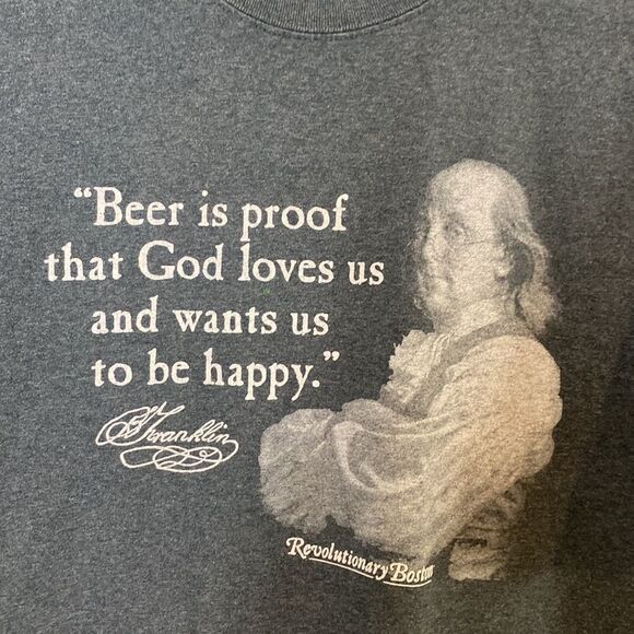 Men’s Large Gray Tee Shirt Boston Beer - Picture 1 of 4